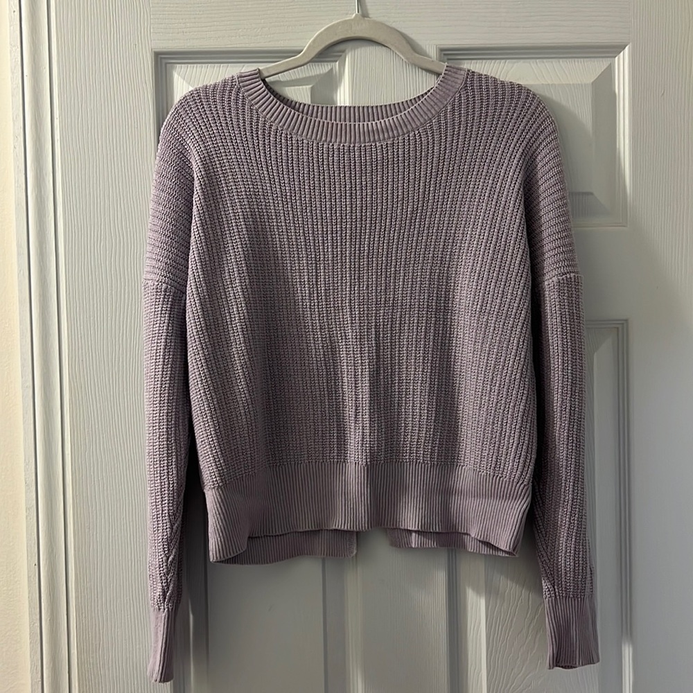 Pink Rose Sweater Cutout back